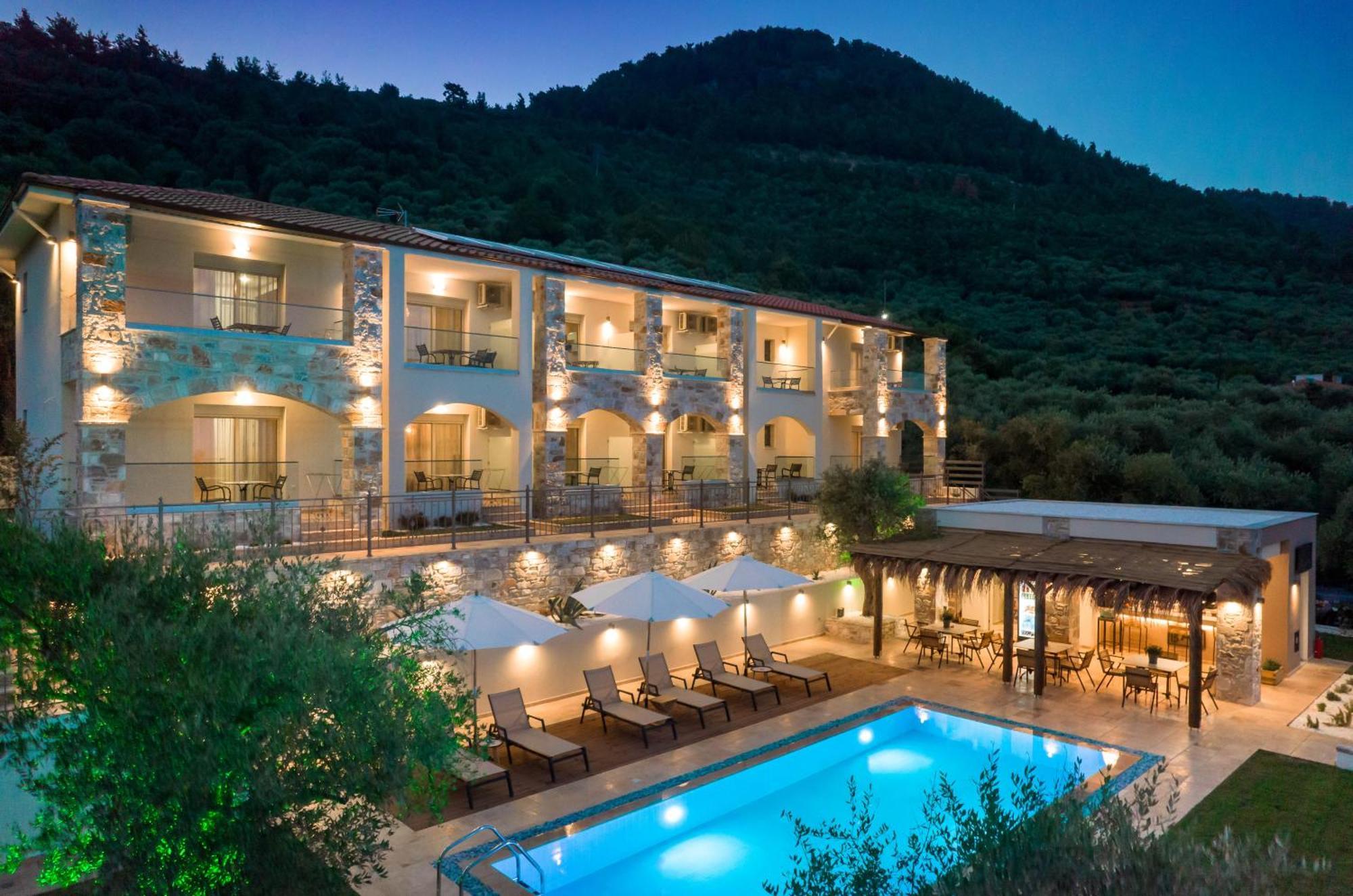 Mon Avis Boutique Hotel Chrysi Ammoudia Bagian luar foto